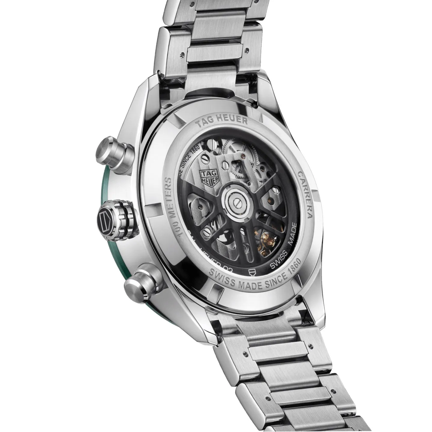 Tag Heuer Carrera Men's Green Chronograph Watch CBN2A1N.BA0643
