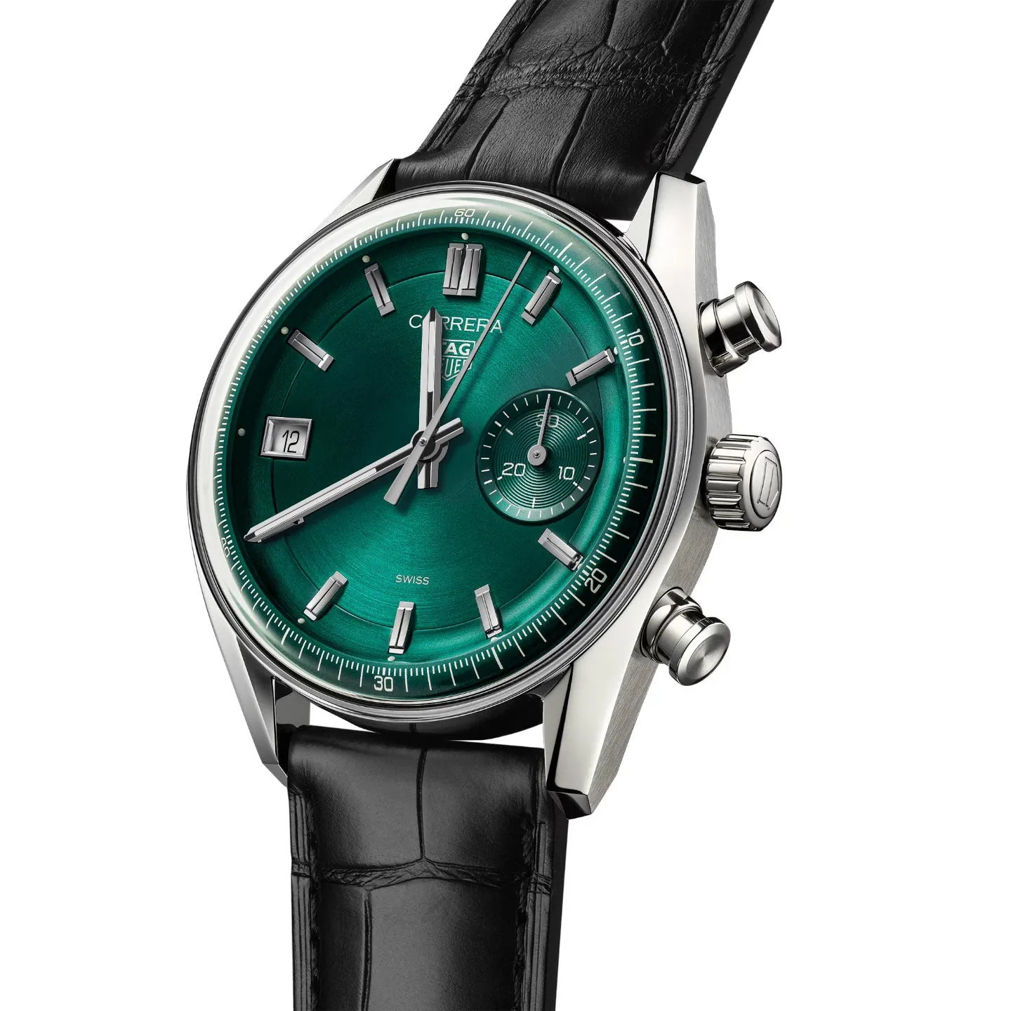 Tag Heuer Carrera Men's Green Chronograph Watch CBS2211.FC6545