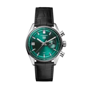 Tag Heuer Carrera Men's Green Chronograph Watch CBS2211.FC6545