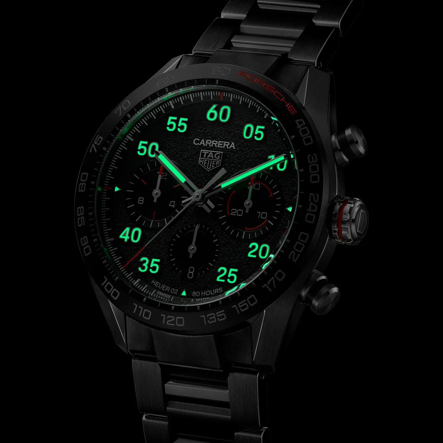 Tag Heuer Carrera Men's Grey Chronograph X Porsche Watch CBN2A1F.BA0643