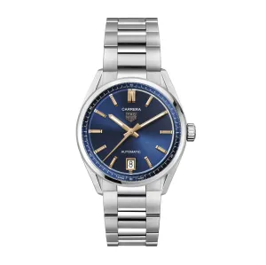 Tag Heuer Carrera Unisex Blue and Rose Gold Watch WBN2311.BA0001