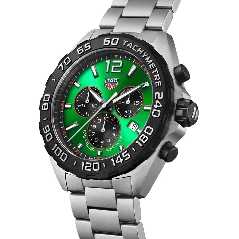 Tag Heuer Formula 1 Chronograph Men's Green Watch CAZ101AP.BA0842