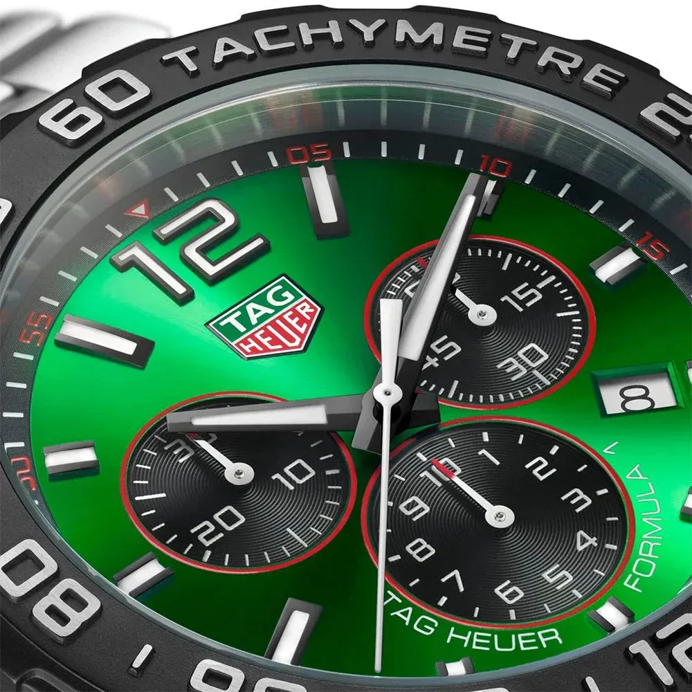 Tag Heuer Formula 1 Chronograph Men's Green Watch CAZ101AP.BA0842