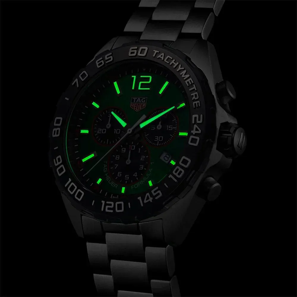 Tag Heuer Formula 1 Chronograph Men's Green Watch CAZ101AP.BA0842