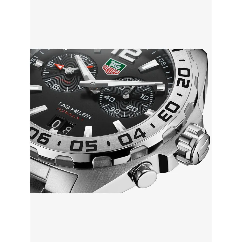 Tag Heuer Formula 1 Men's Black Alarm Watch WAZ111A.BA0875