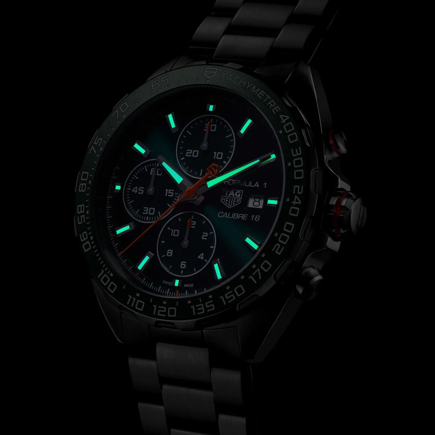 Tag Heuer Formula 1 Men's Green Chronograph Watch CAZ201H.BA0876