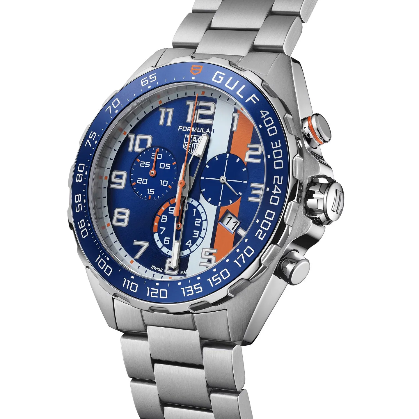 Tag Heuer Formula 1 Men's Gulf Special Edition Blue Chronograph Watch