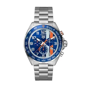 Tag Heuer Formula 1 Men's Gulf Special Edition Blue Chronograph Watch
