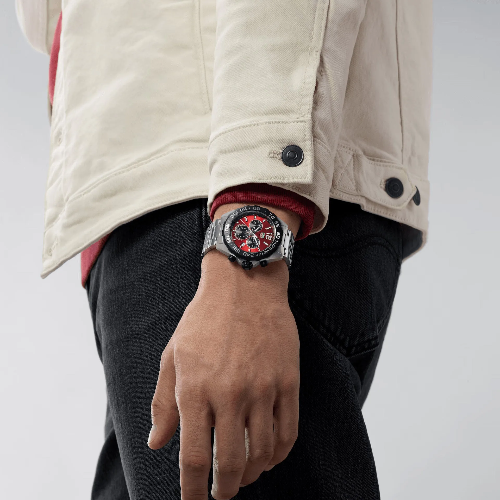 Tag Heuer Formula 1 Men's Red Chronograph Watch CAZ101AN.BA0842