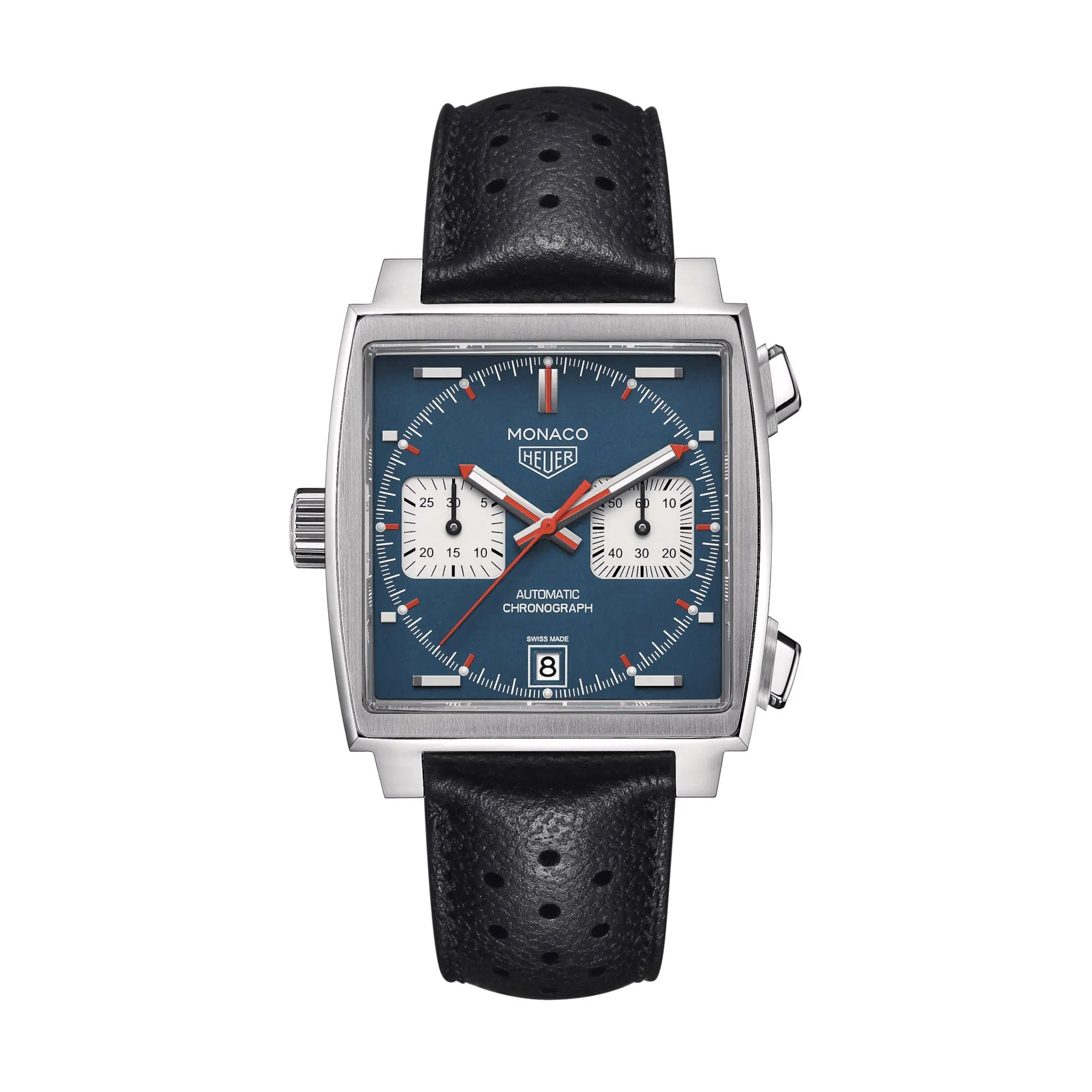 Tag Heuer Monaco Chronograph Men's Blue Watch CAW211P.FC6356