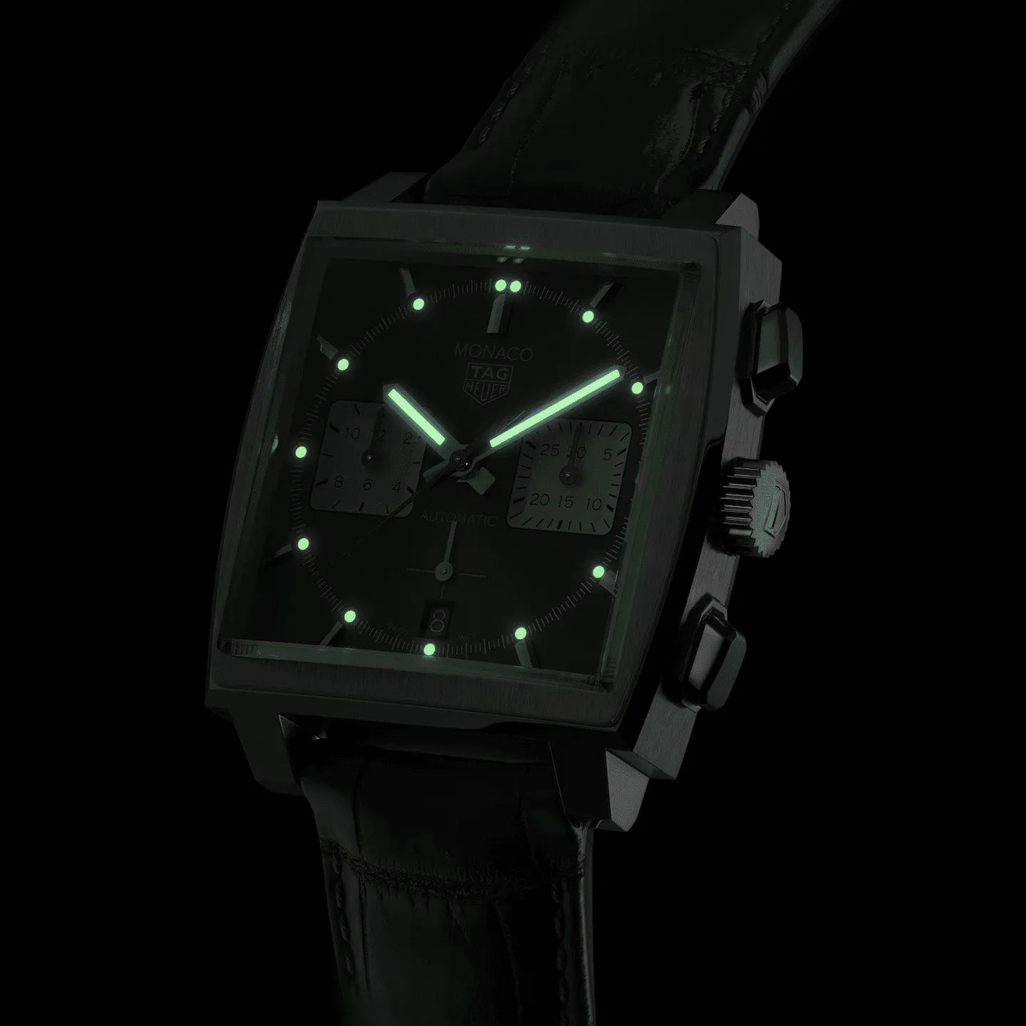 Tag Heuer Monaco Men's Black Chronograph Watch CBL2113.FC6177