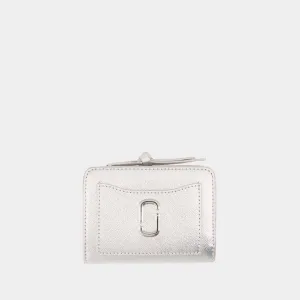 The Mini Compact Wallet - Marc Jacobs - Leather - Silver