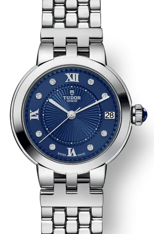 TUDOR Clair De Rose 34mm Blue Watch