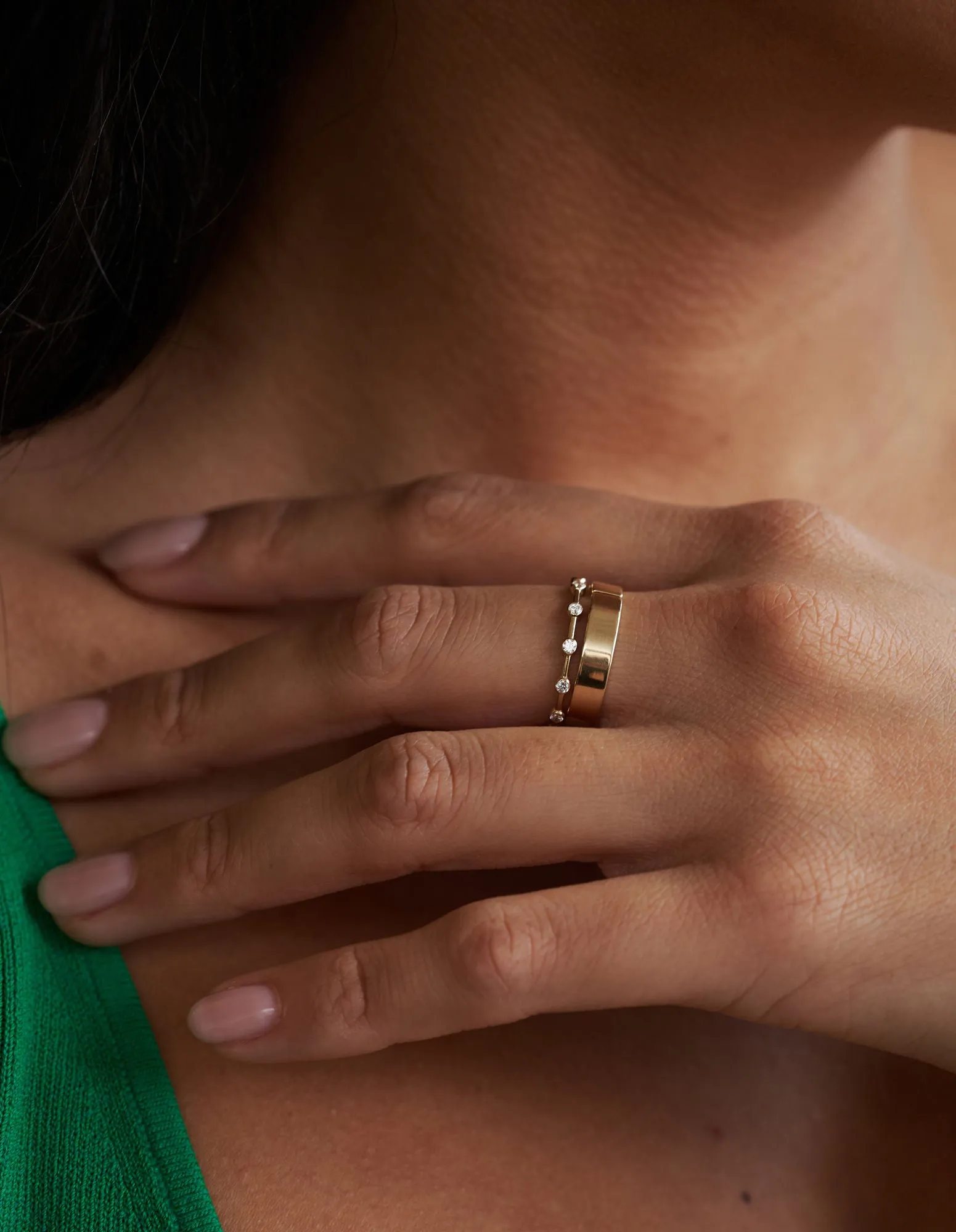 Twelve Diamond 14K Gold Band