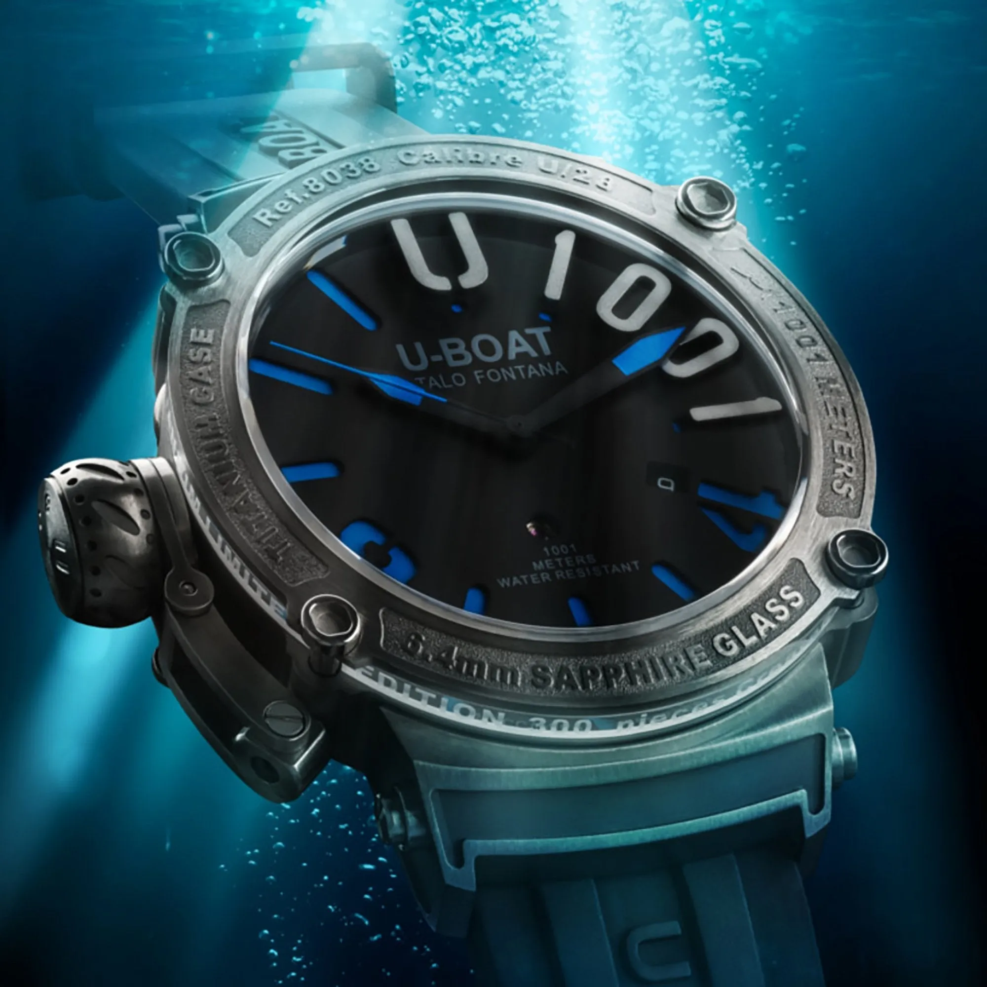 U-Boat 8038 Men's Black Classico Watch