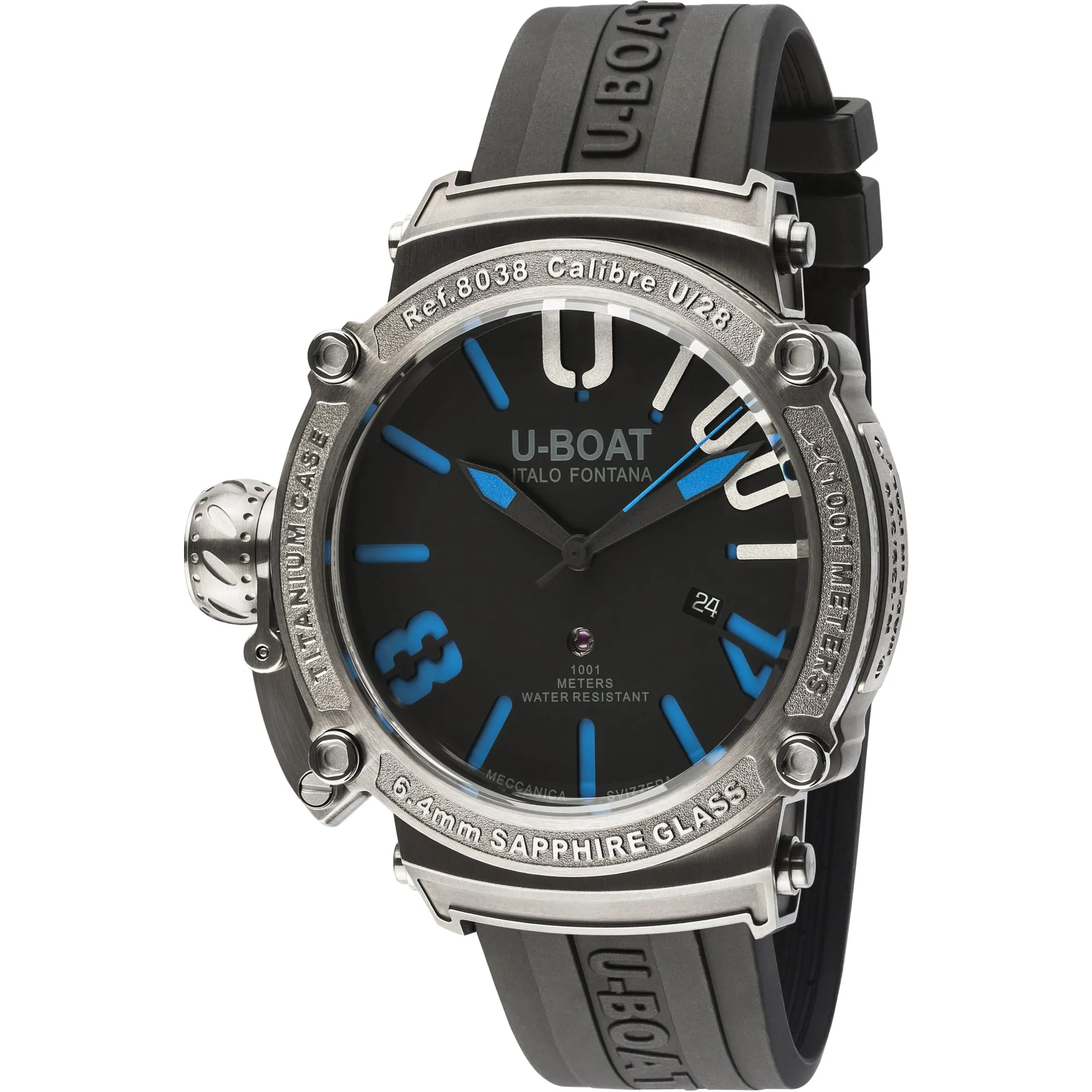 U-Boat 8038 Men's Black Classico Watch