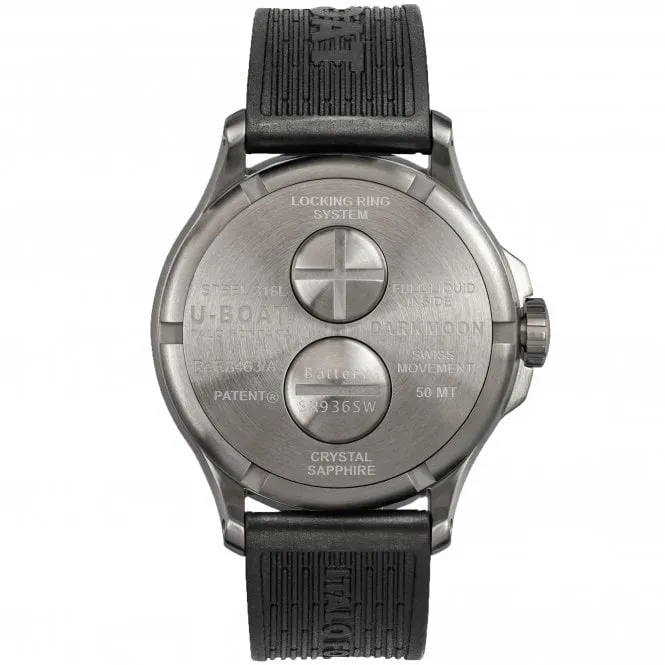 U-Boat 8463/A Men's Black Darkmoon SS/A Watch