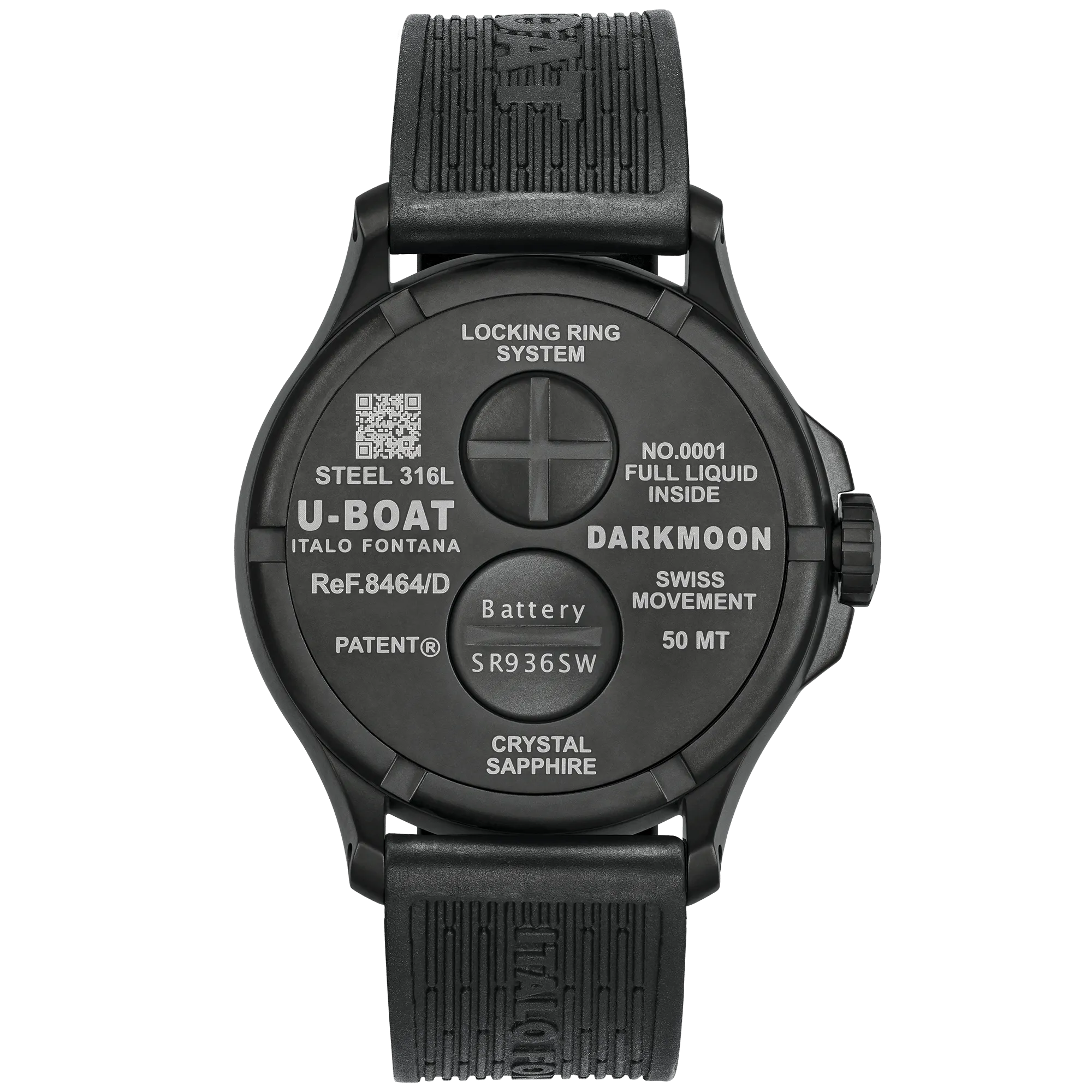 U-Boat 8464/D Men's Black Darkmoon Watch
