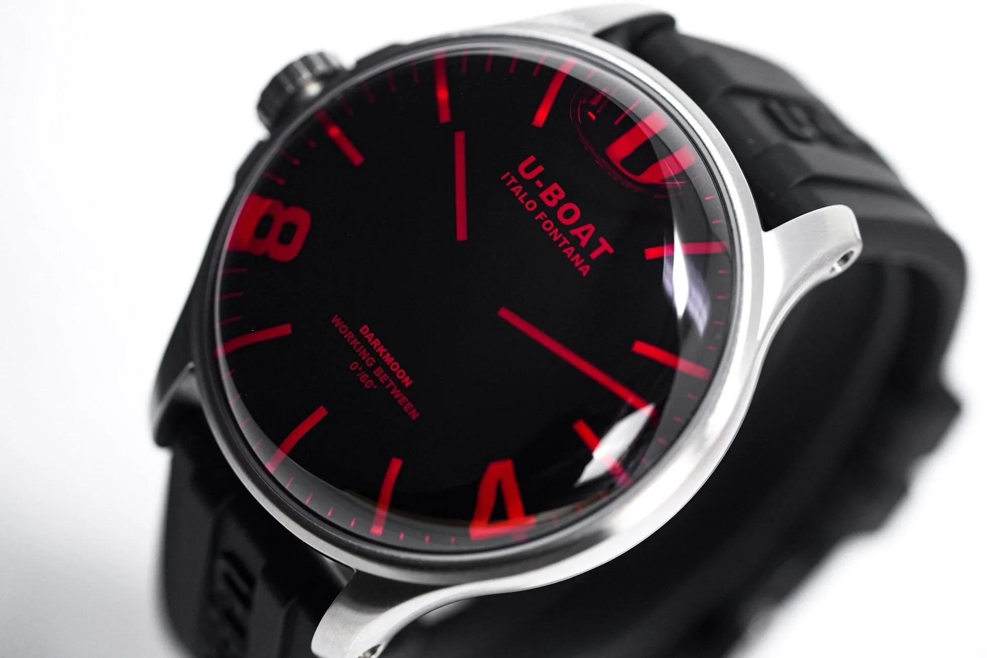 U-Boat 8465/B Men's Darkmoon Red Watch