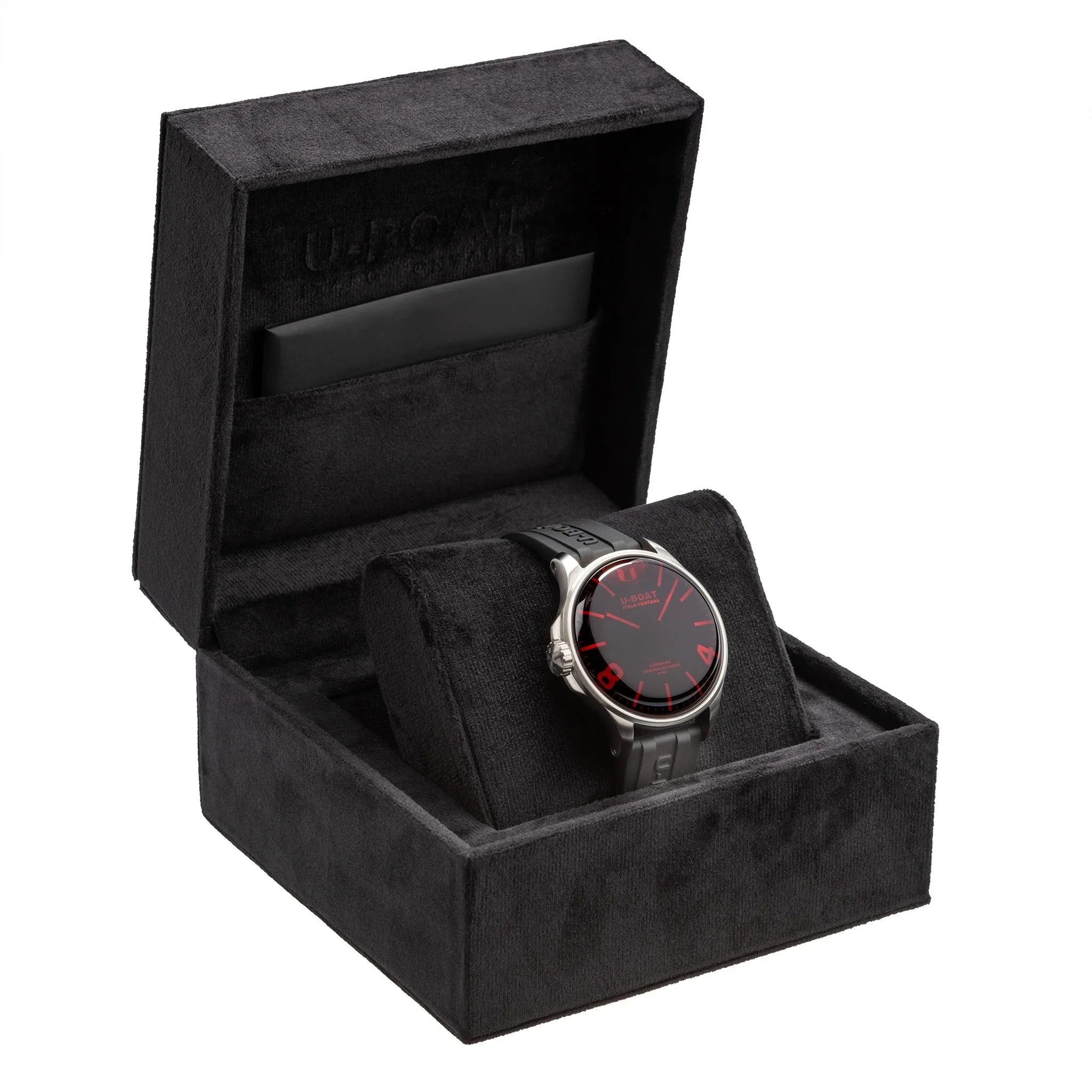 U-Boat 8465/B Men's Darkmoon Red Watch
