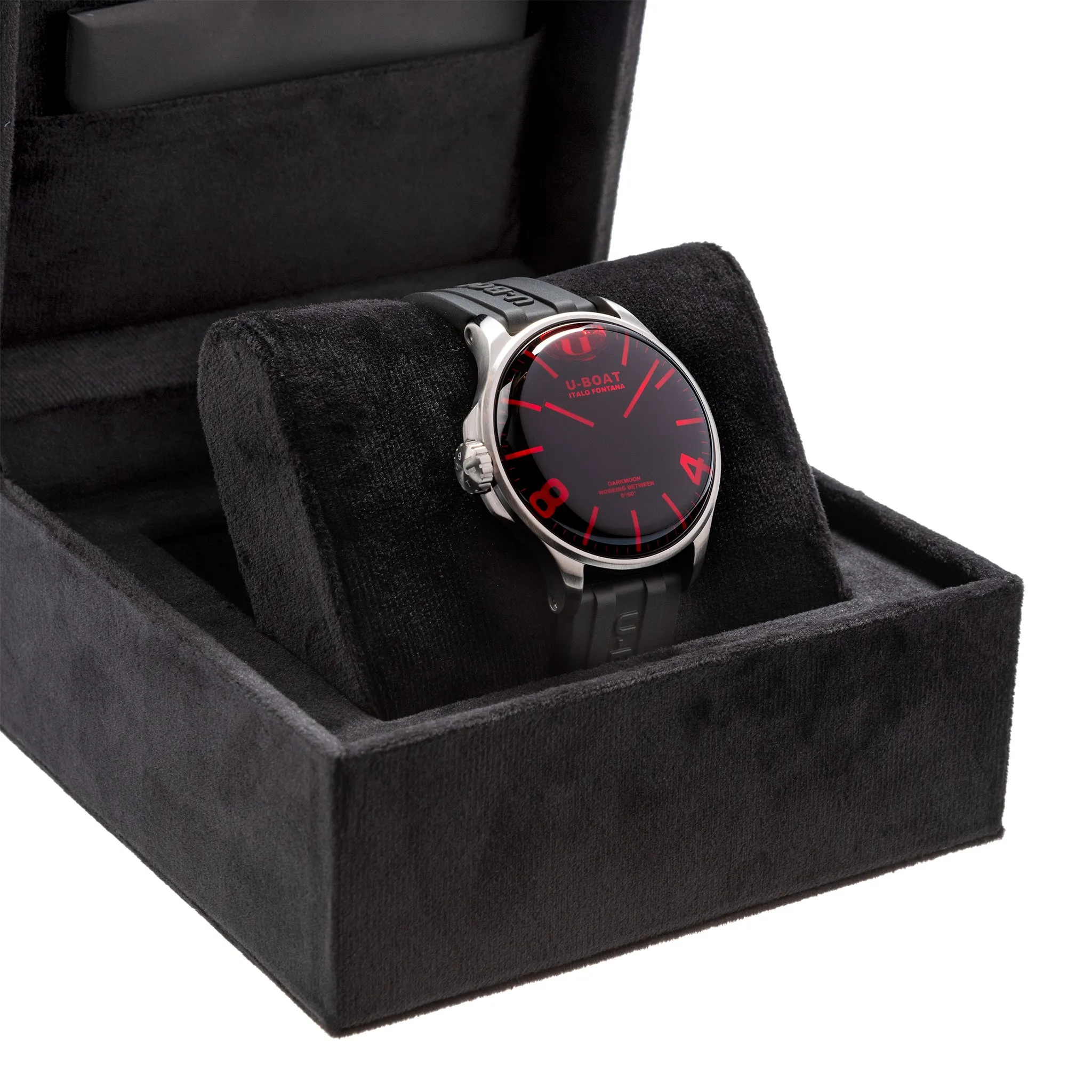 U-Boat 8465/B Men's Darkmoon Red Watch