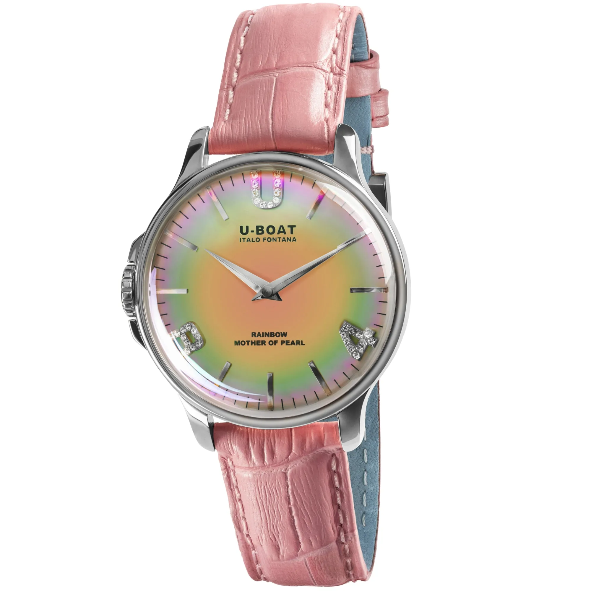 U-Boat 8472 Ladies Pink Rainbow Watch