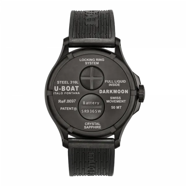 U-Boat 8697/B Darkmoon 44MM Cardinal Red IPB/B Men's Watch