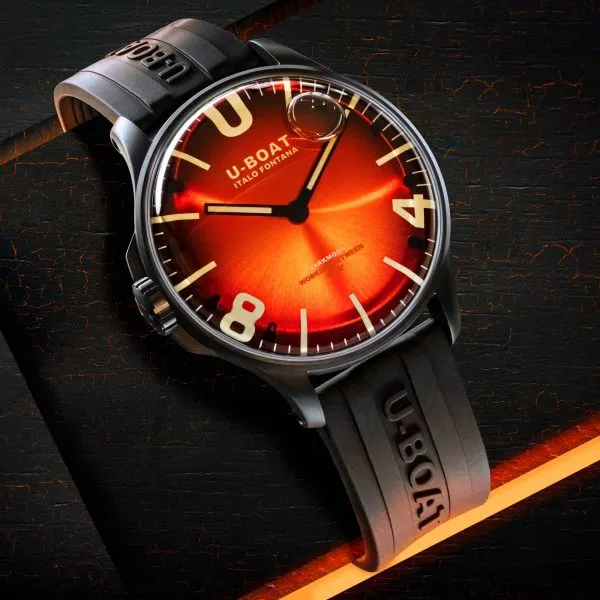 U-Boat 8697/B Darkmoon 44MM Cardinal Red IPB/B Men's Watch