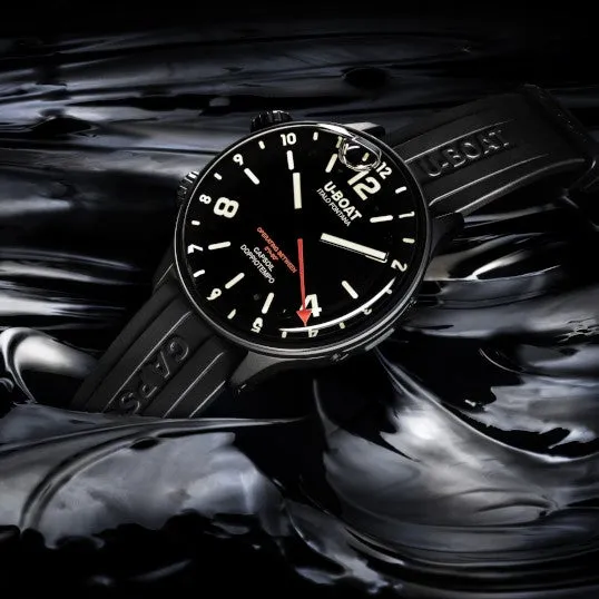 U-Boat 8770 Men's Black Capsoil Doppiotempo GMT Watch