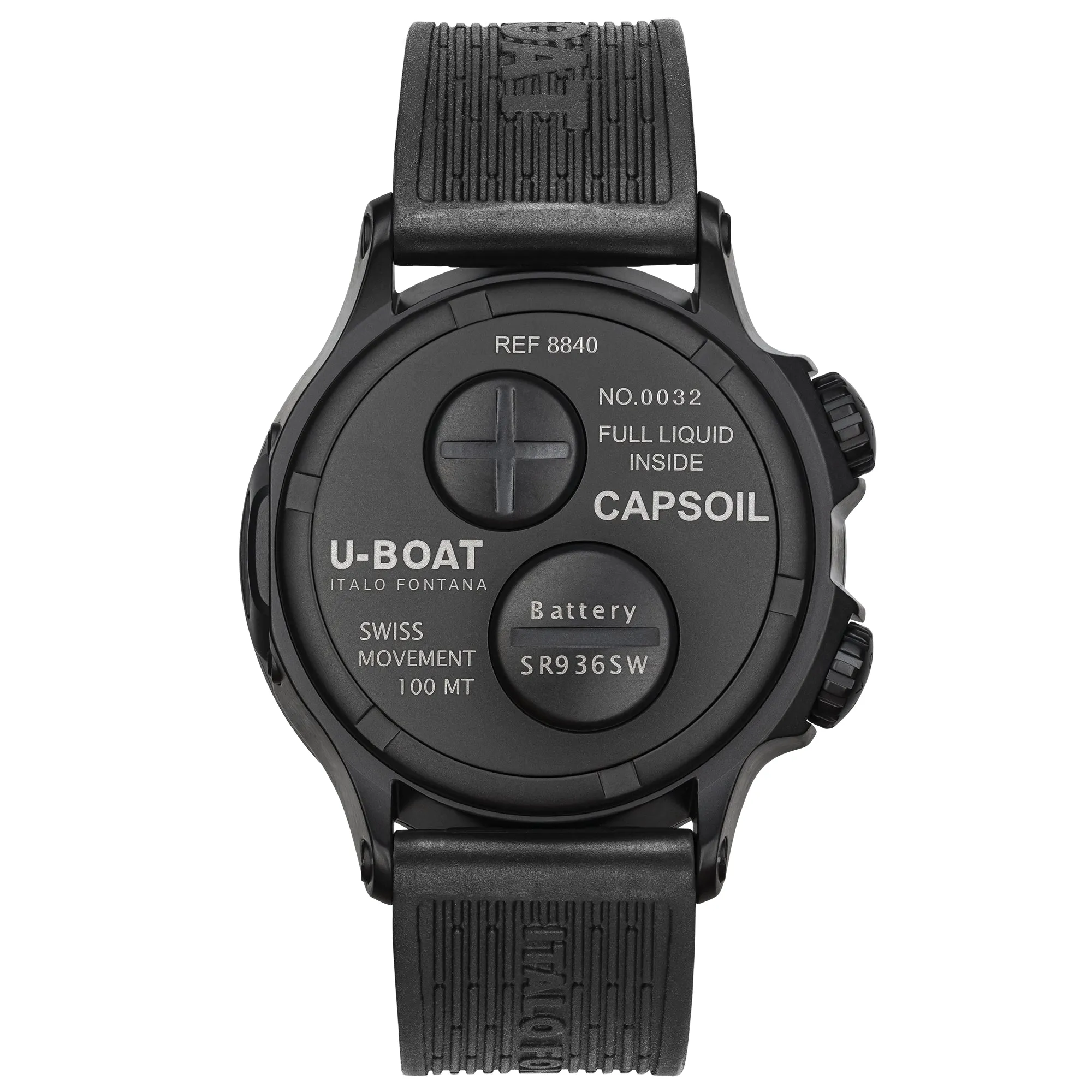 U-Boat 8840 Capsoil Doppiotempo 45 DLC Green Indices Men's Watch