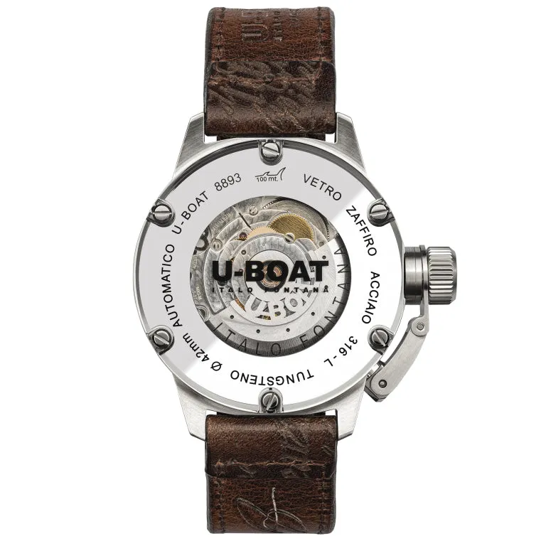 U-Boat 8893 Classico 42mm Tungsten BK Men's Watch