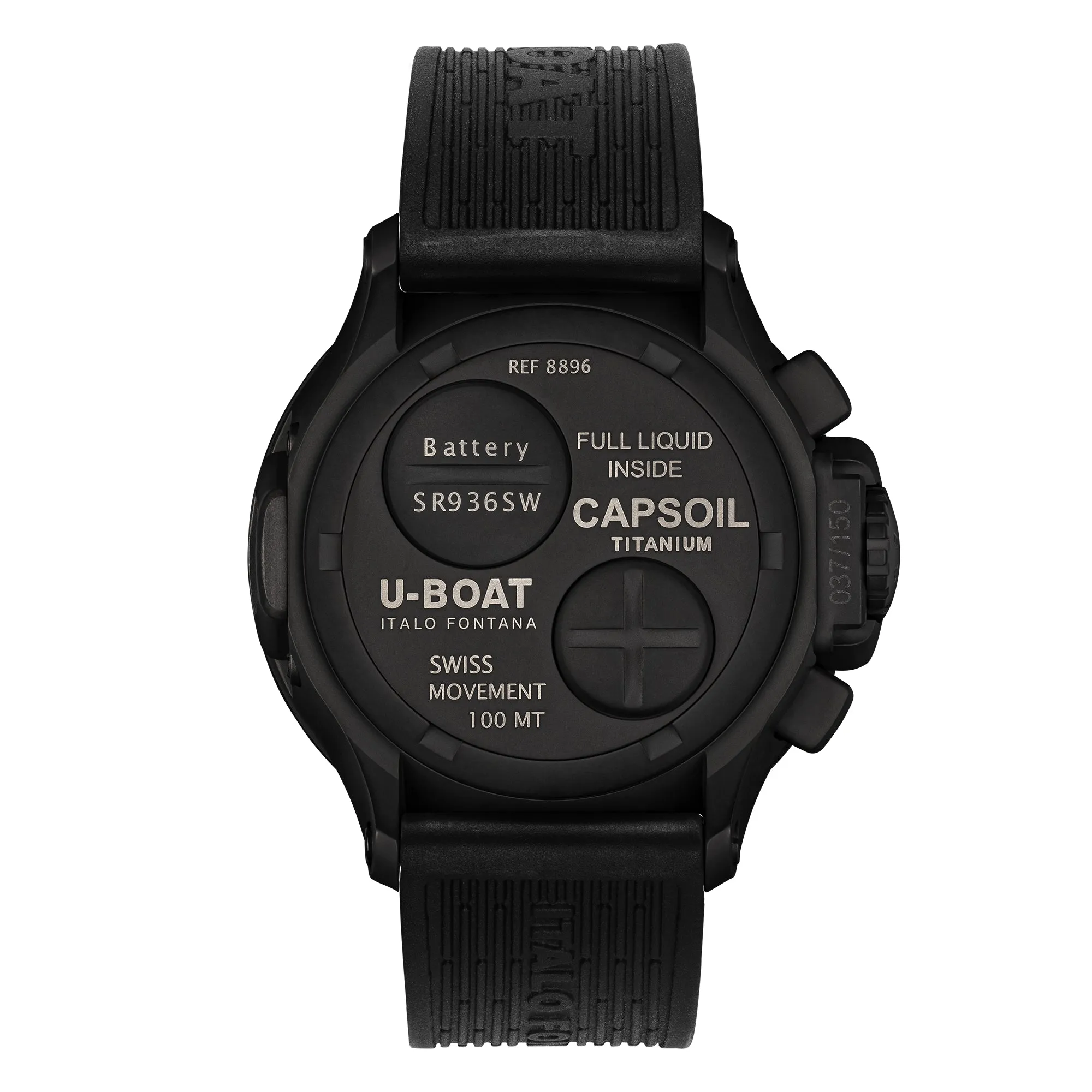 U-Boat 8896 Capsoil 45 Chrono Titanium DLC Men's Watch