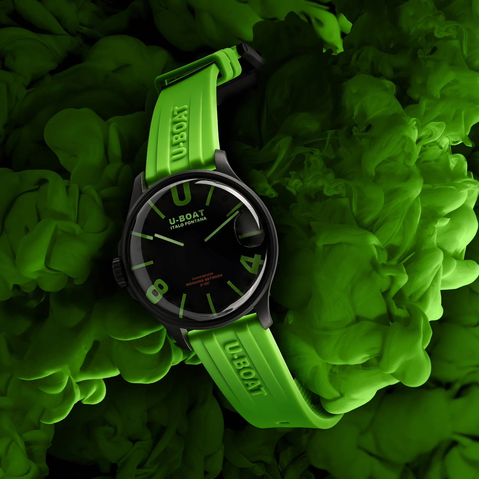 U-Boat Capsoil Darkmoon Men's Green Watch 9534