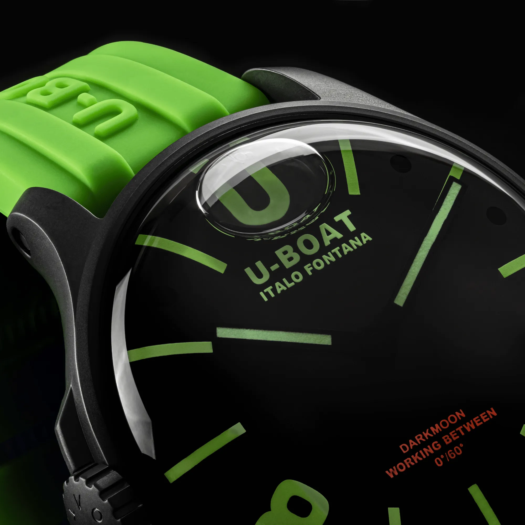 U-Boat Capsoil Darkmoon Men's Green Watch 9534