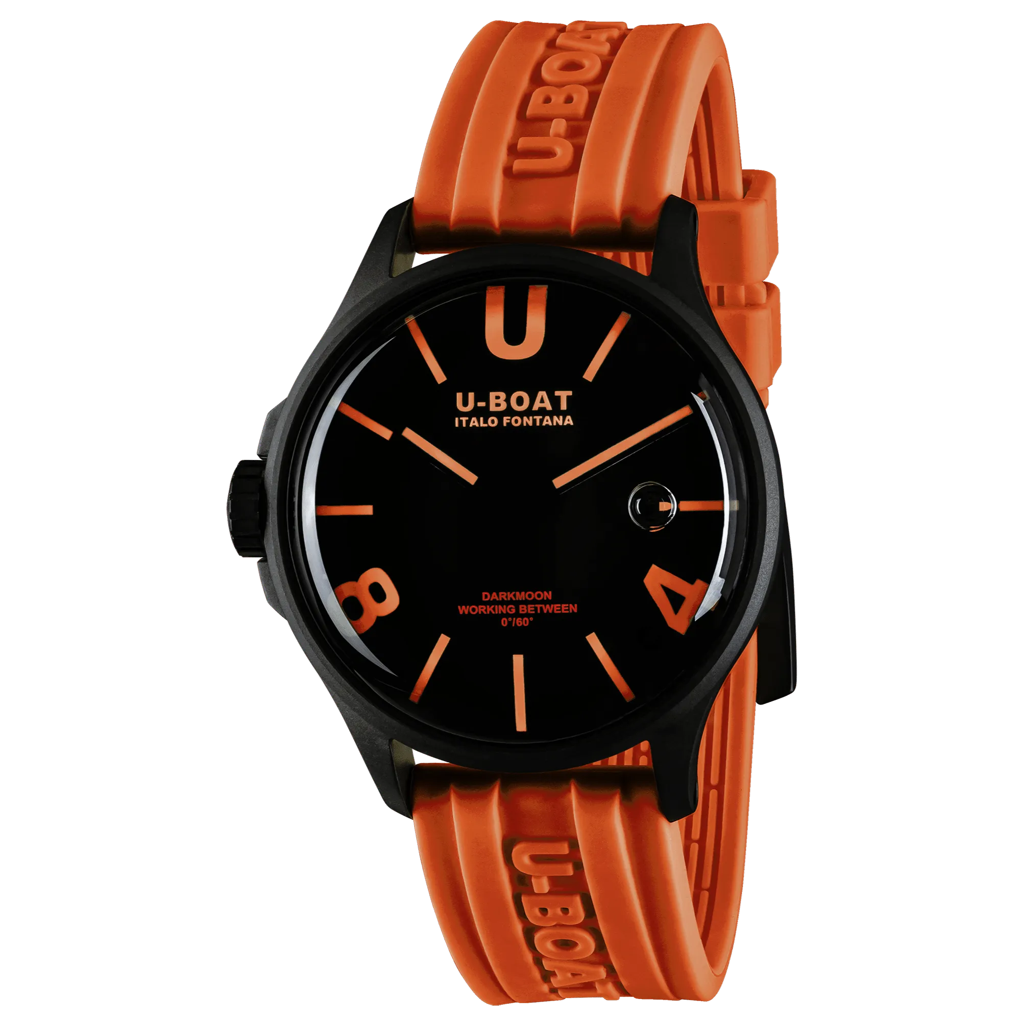 U-Boat Capsoil Darkmoon Men's Orange Watch 9538