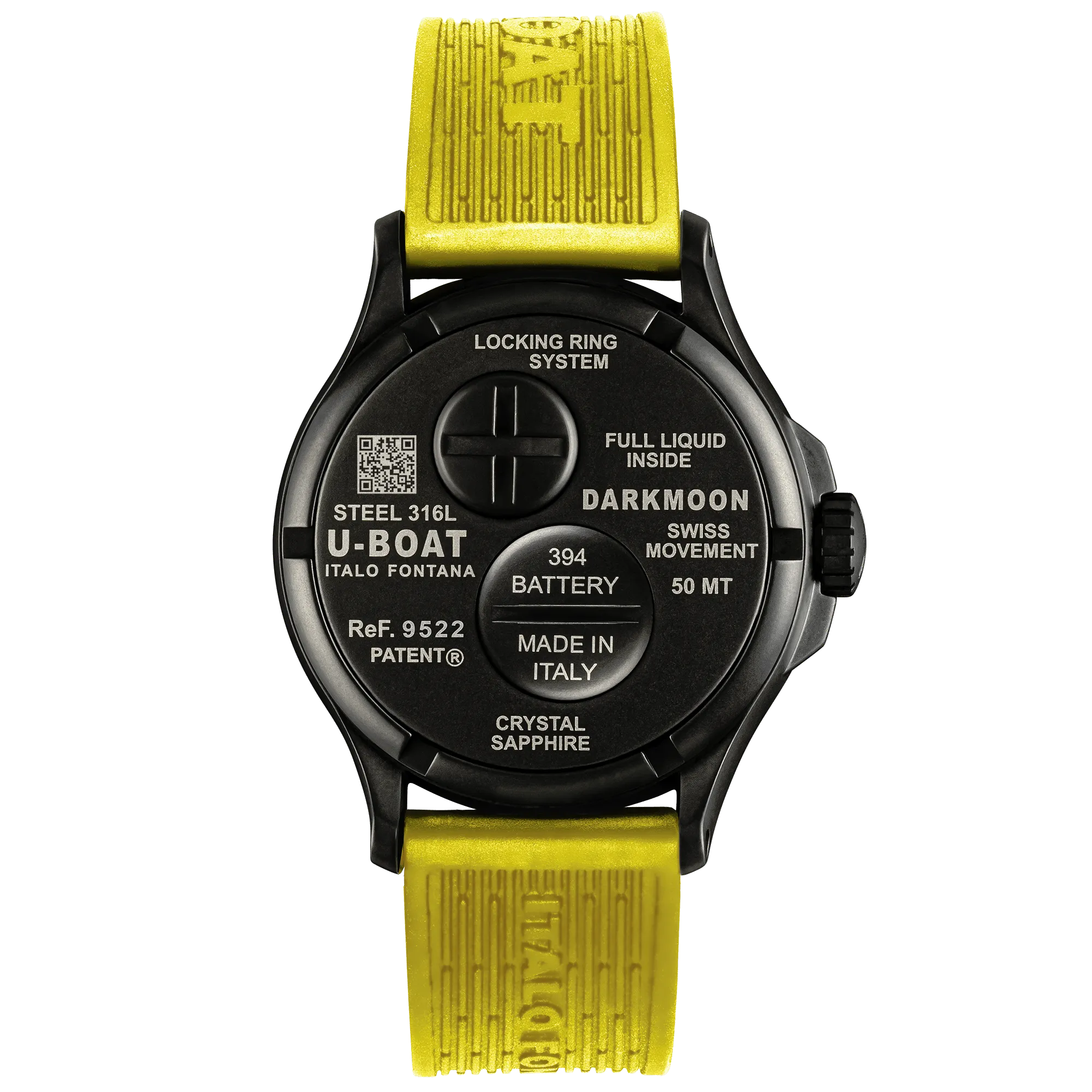 U-Boat Capsoil Darkmoon Men's Yellow Watch 9522