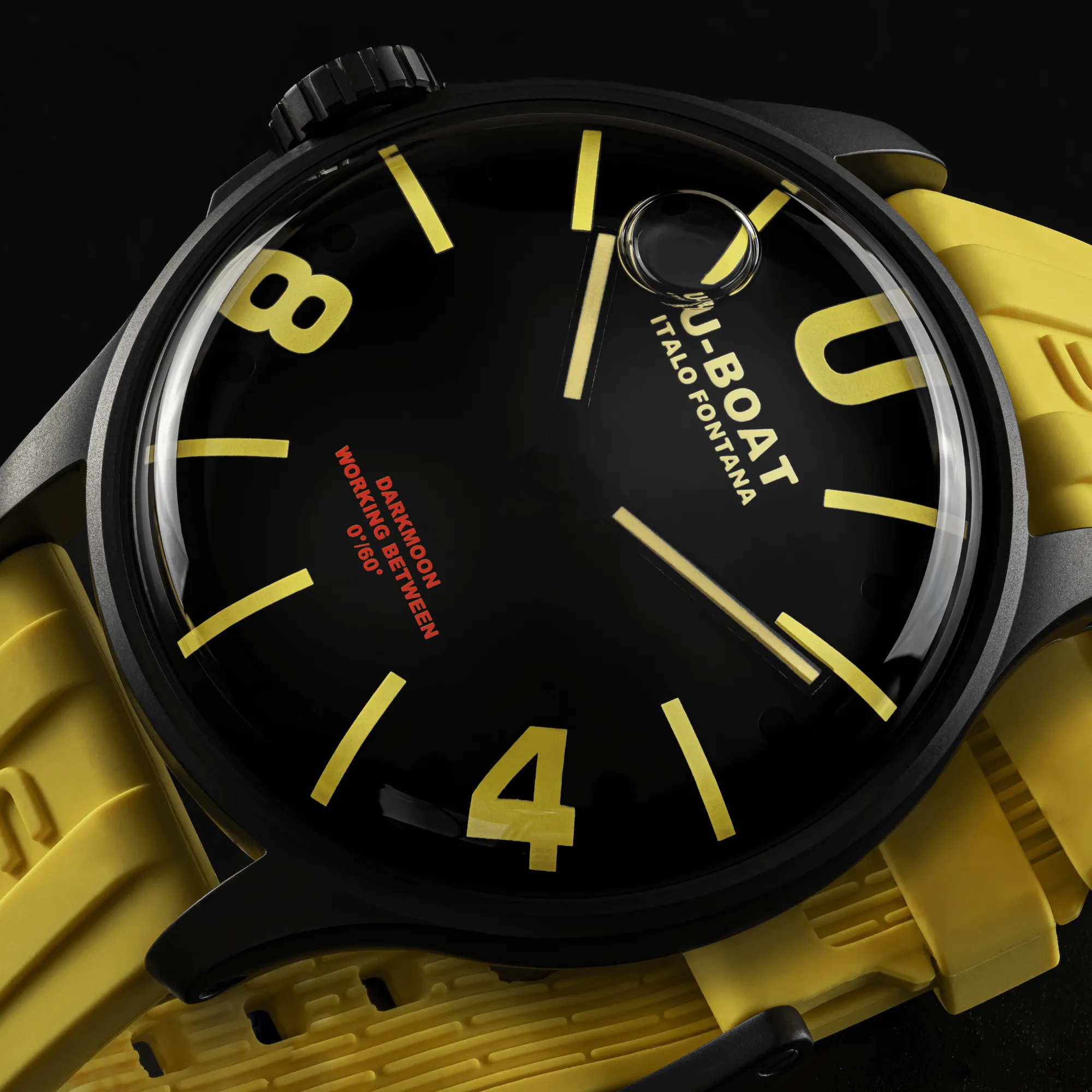 U-Boat Capsoil Darkmoon Men's Yellow Watch 9522
