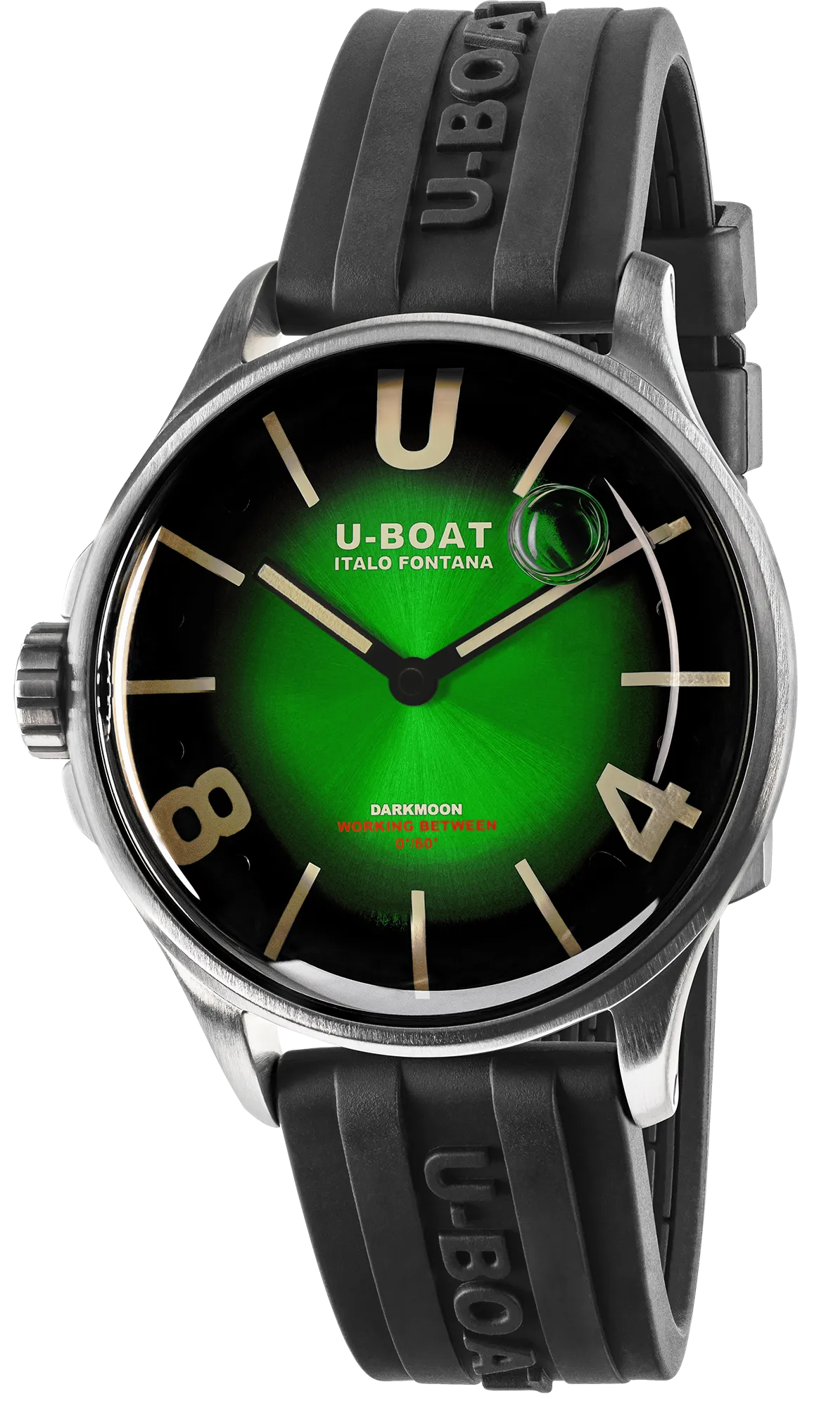 U-Boat Darkmoon 40mm Green SS Soleil Watch