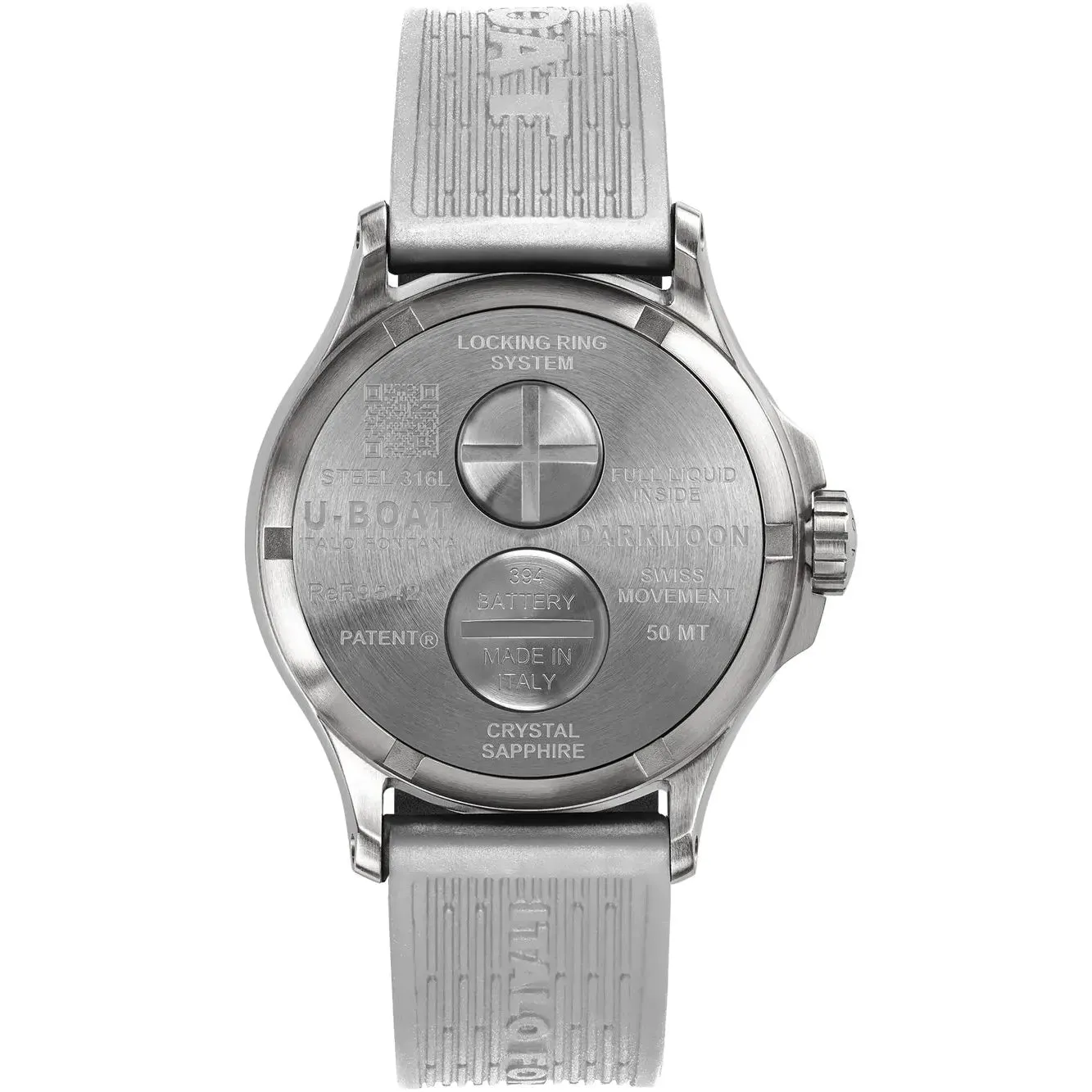 U-Boat Darkmoon 44mm White Curve SS Men's Watch U9542