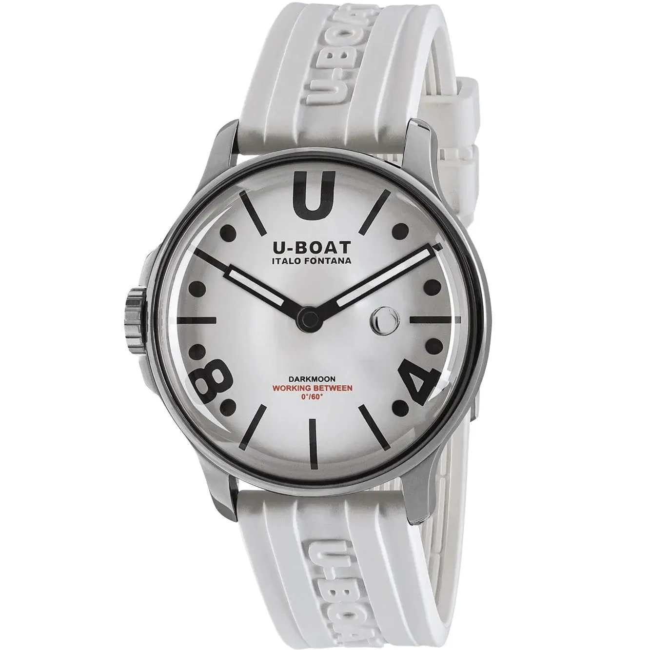 U-Boat Darkmoon 44mm White Curve SS Men's Watch U9542