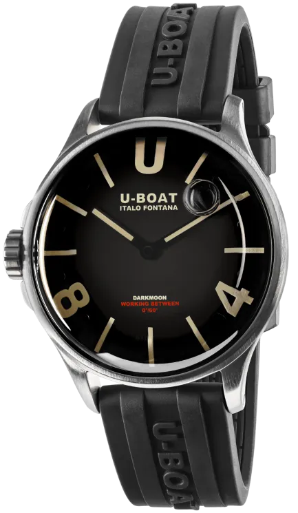 U-Boat Darkmoon Black SS Watch
