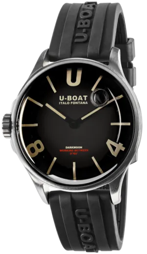 U-Boat Darkmoon Black SS Watch