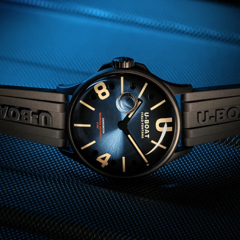 U-Boat Darkmoon Blue PVD Soleil Watch