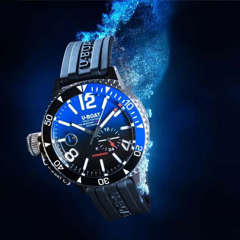 U-Boat Diver Watch Automatic Sommerso Ceramic Blue 9519