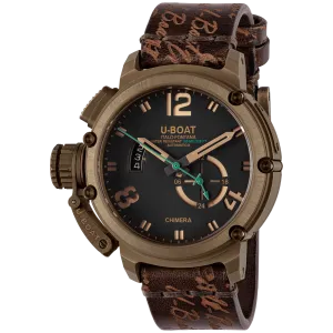U-Boat Men's Watch Chimera 46mm Green Bronze 8527A