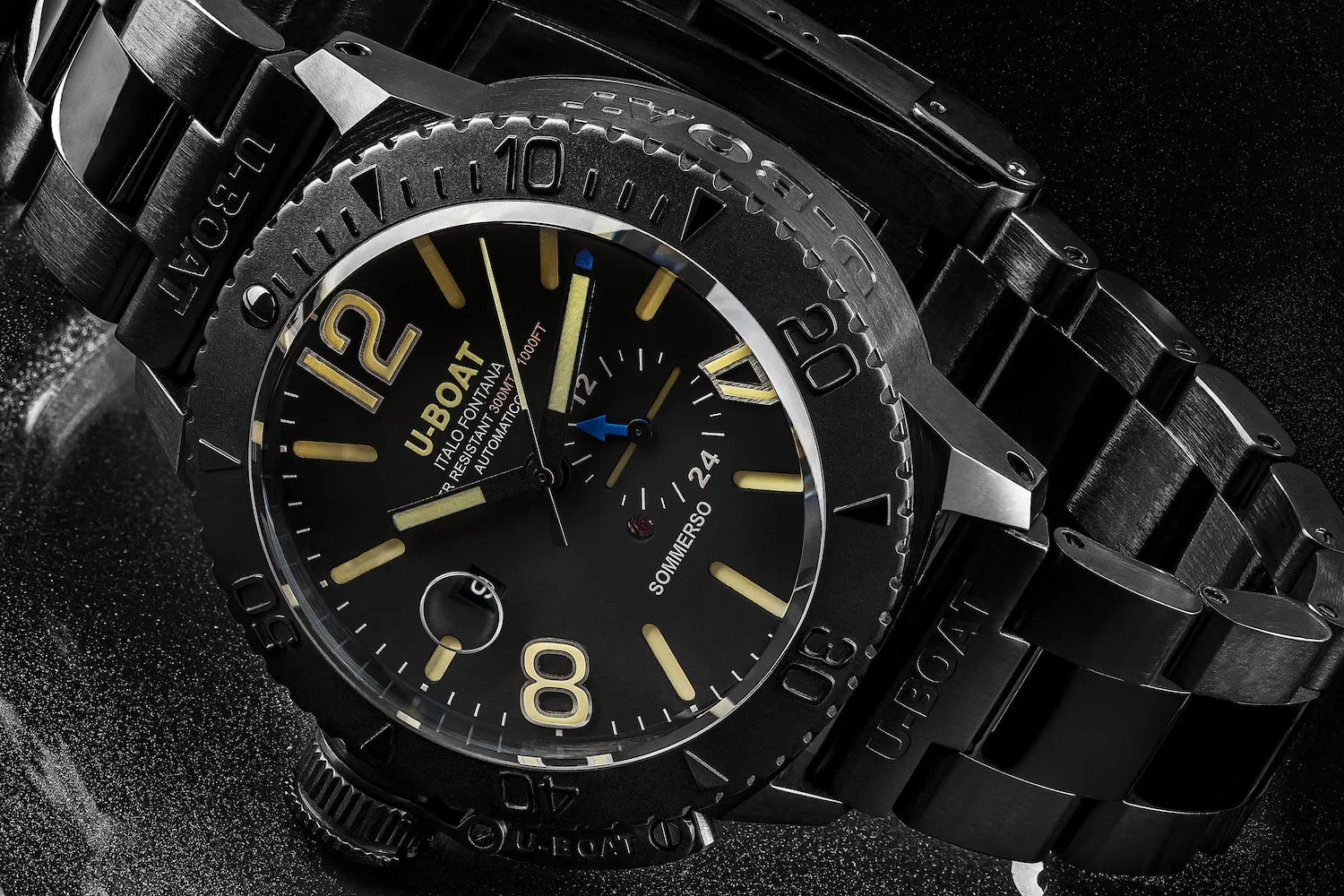 U-Boat Sommerso 46mm DLC Bracelet Watch