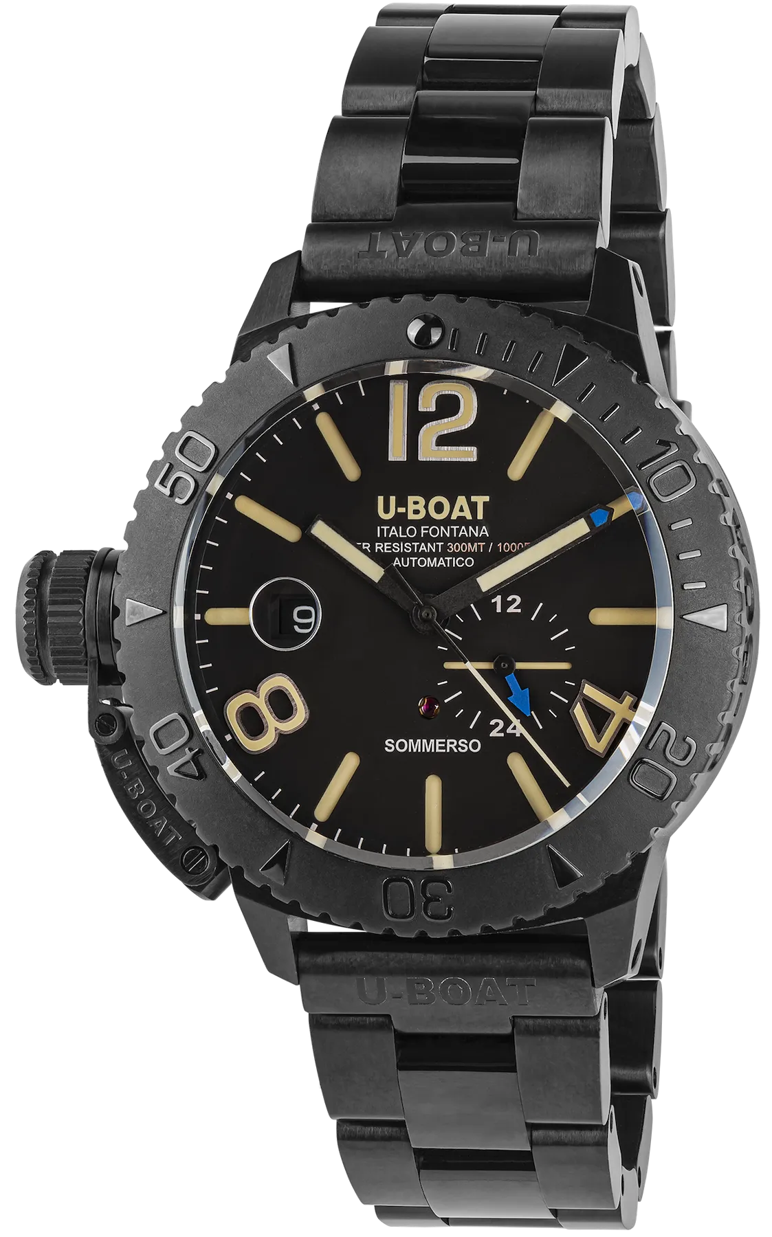U-Boat Sommerso 46mm DLC Bracelet Watch