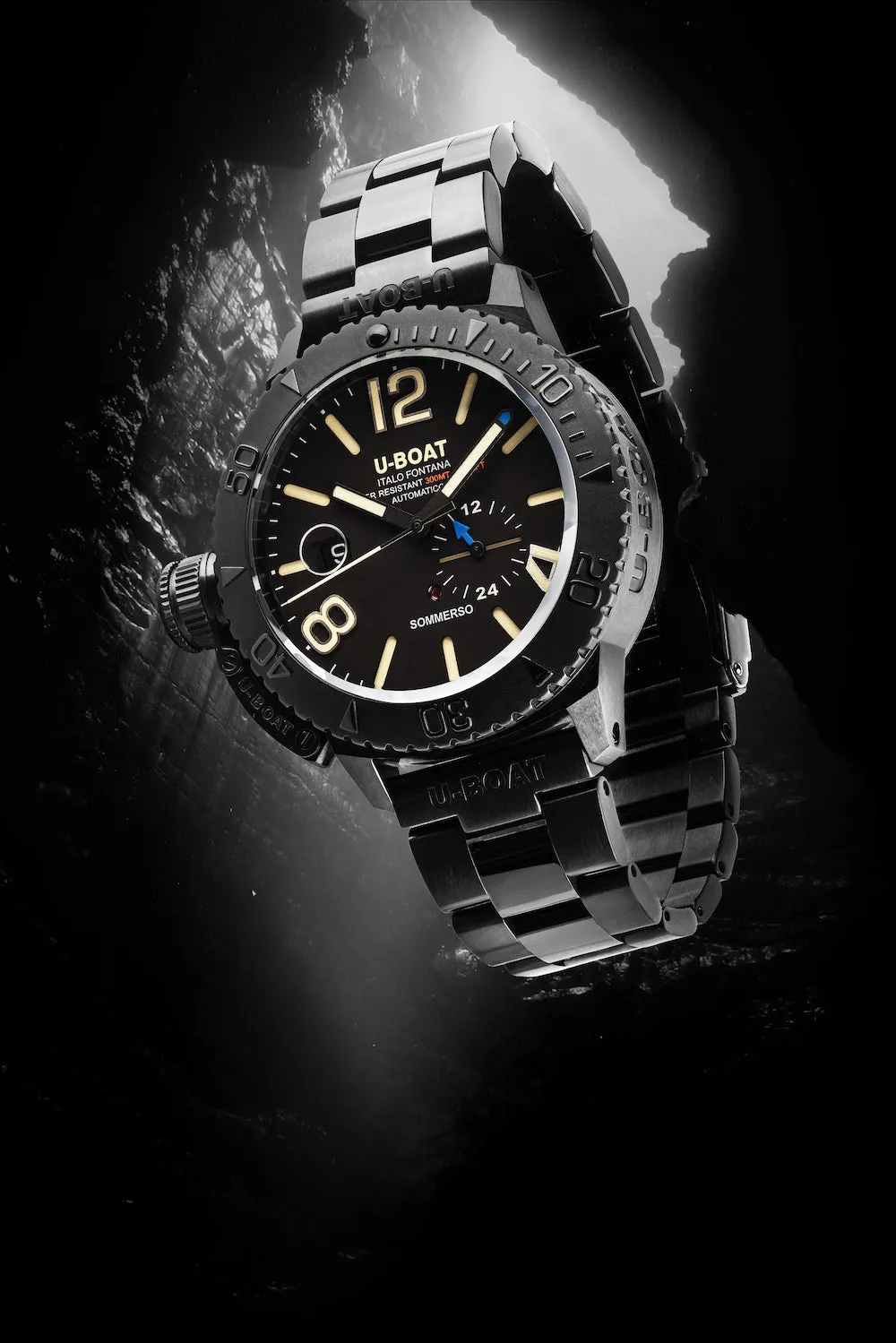 U-Boat Sommerso 46mm DLC Bracelet Watch