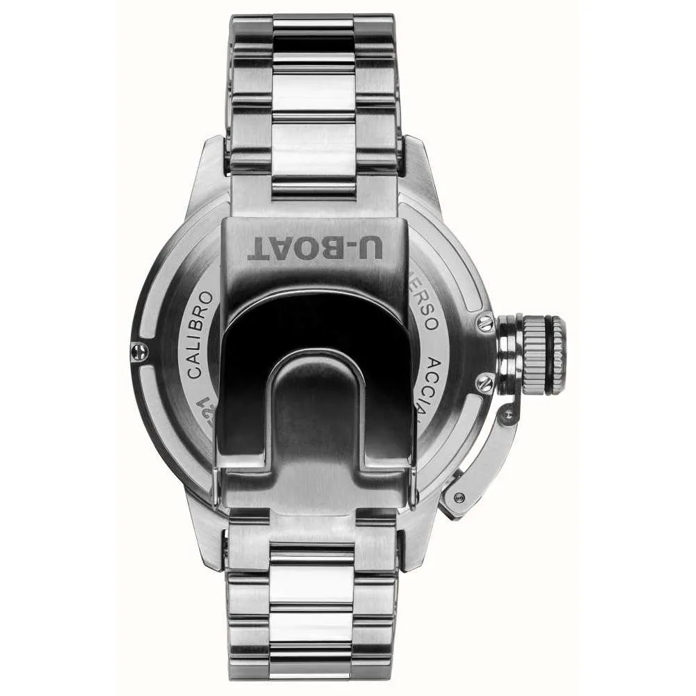 U-Boat Sommerso Ceramic Bordeaux/MT Men's Silver Watch U9521/MT
