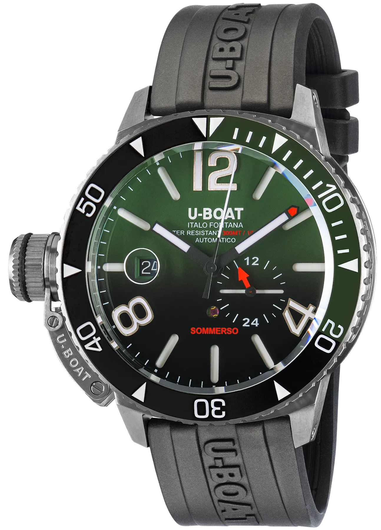 U-Boat Sommerso Ghiera Ceramica Bicolore Quadrante Green Watch